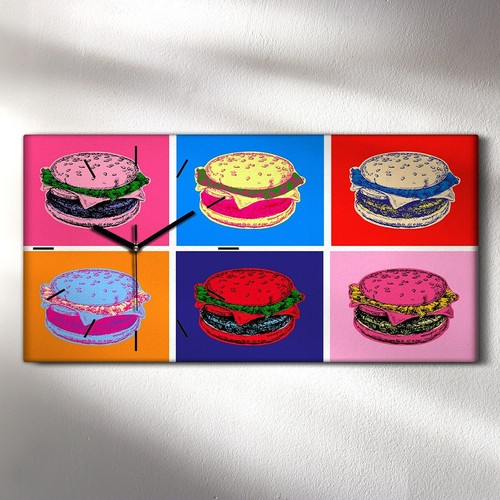 Horloge décorative sur toile