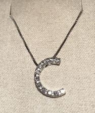 Collier En Or Blanc 18Kt. Avec