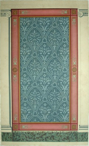 Peinture murale ancienne frise - murale,
