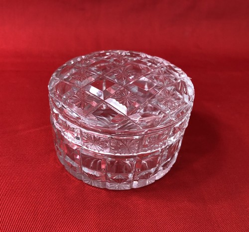 Boite ronde cristal taillé - ronde,