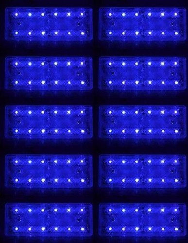 10x 12v led bleu - 10x,