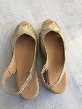 Espadrilles compensées Clan Karachi dorées