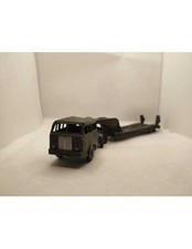 ▄▀▄ BERLIET TOUS TERRAINS REMORQUE PORTE CHAR - DINKY TOYS FRANCE - N° 890 - 1/4