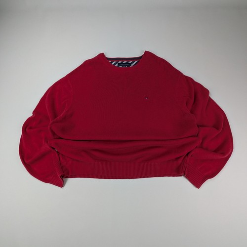 Pull vintage rouge tommy - pull,
