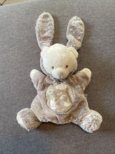 Doudou Ours Déguisé En Lapin Brodé Marionnette MOTS D ENFANTS