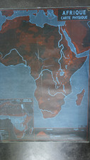 rare carte scolaire AFRIQUE -