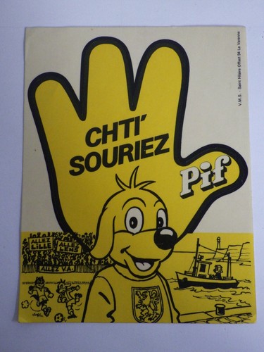 Autocollant vintage chti - -, chti'