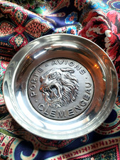 Coupelle en argent "PORTE AVION CLEMENCEAU" - diamètre 11 cm - Excellent état -