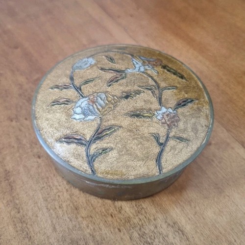 Petite boîte ronde métal - en,