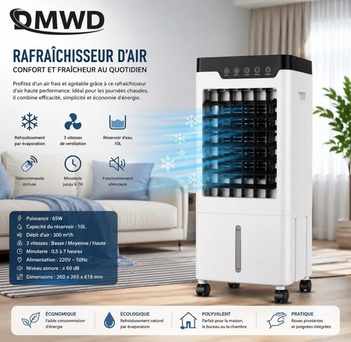 Dmwd rafraîchisseur air - rafraîchisseur, 10l