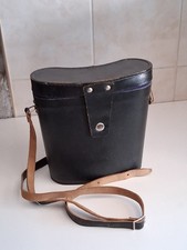 Ancienne  paire de  jumelles  russes TENTO avec boîtier  en cuir noir d’origine