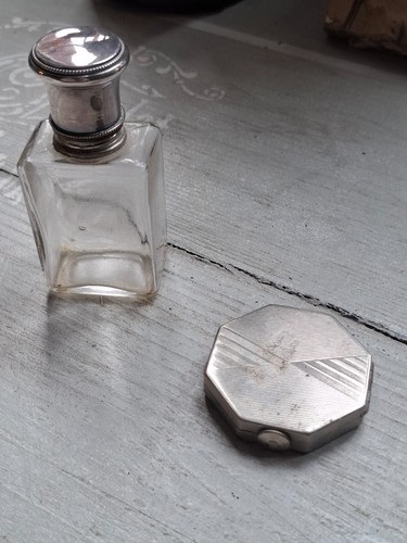 Flacon verre ancien 1 - 1,