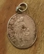 Fine Médaille Religieuse Ancienne St Vincent De Paul Maison Naissance 