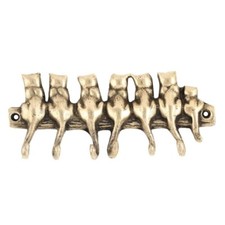 4 Pièces Vintage D'Entrée Crochets Doré Porte Manteau Laiton Serviette Chat Hat