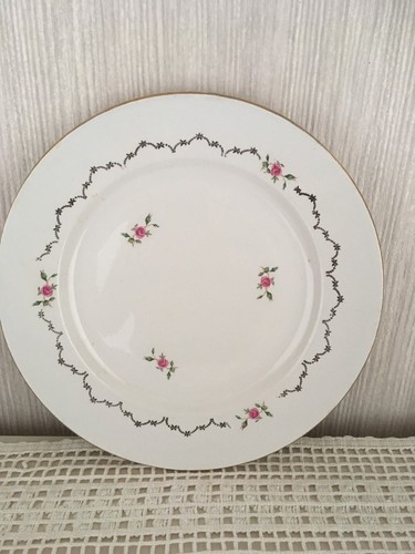Ancien plat rond faïence - rond,