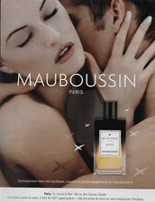Publicité Papier - Parfum "je le veux" Santal de MAUBOUSSIN de 2023.