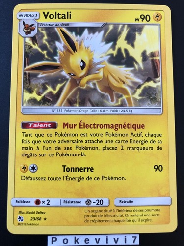 Carte pokemon voltali 68 - carte,