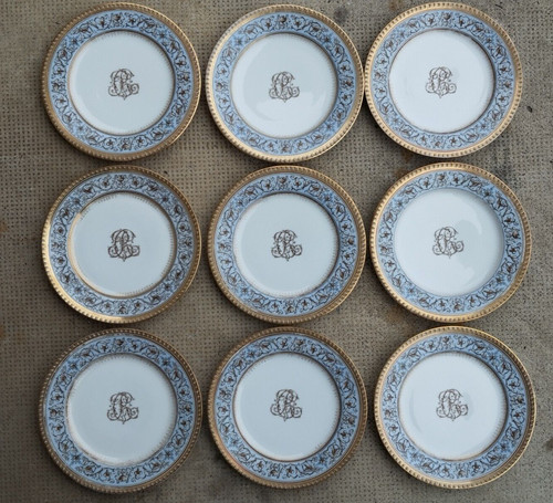 Lot assiettes dessert - 9, a