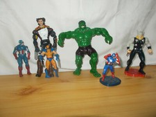 lot 6 Figurine articulée MARVEL Hasbro Toybiz Universal Hulk Wolverine Captain