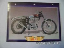 CARTE FICHE MOTO ARIEL HT 5 1957