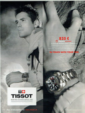 publicité Advertising  0123  2010    montre Tissot   touch expert