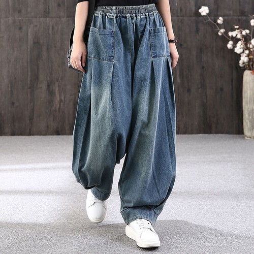 Femme jeans pantalon sarouel - pantalon,
