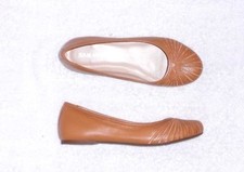 SAN MARINA ballerines cuir camel P 36 "Neuves"