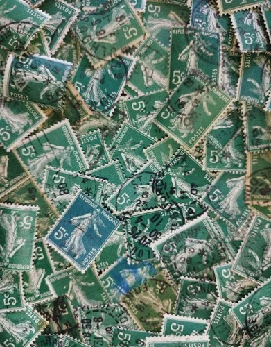 Vrac timbres semeuses 5c - vrac,