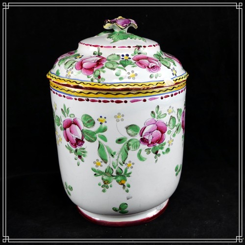 Elegant pot tabac faience - pot, en