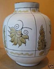 Maunier vase moderniste Valauris, vintage FRENCH POTTERY CERAMIQUE 