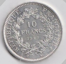 Pièce 10 francs argent type
