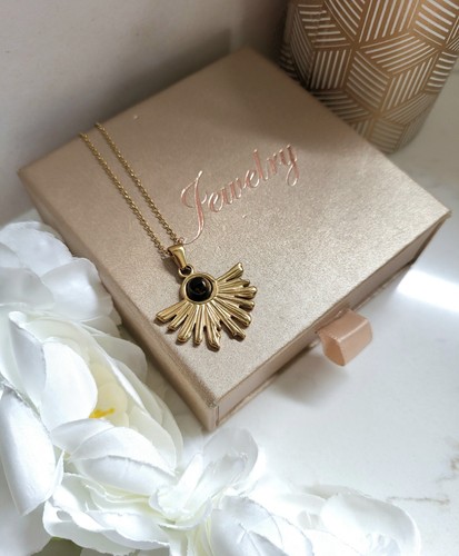 Collier vintage éclat tigré - vintage,
