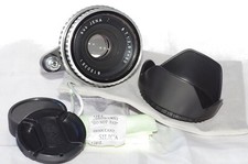 Objectif 50mm f2,8 CARL ZEISS TESSAR, avec bouchons, pare-soleil et housse, TBE
