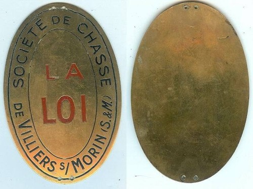 Plaque métier villiers - plaque,