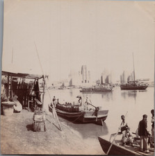 Chine, Tientsin, Voiliers sur