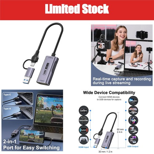 Carte capture hdmi usb c - carte,