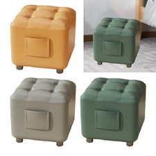 Pouf Repose-pieds Ottomane de Salon Tabouret pour Enfants Siège D'Entrée avec