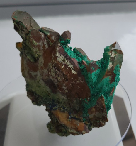 Azurite malachite sur - &,