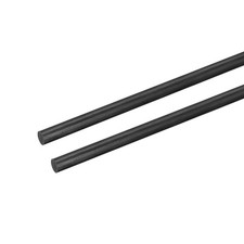 Carbone Fibre Tige 6mm x 300mm pour RC Avion Aile Tube Quadricoptère Paquet de 2