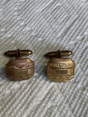 Men gold tone cufflinks - men's,