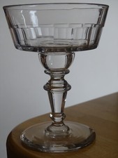 1 BELLE ANCIENNE COUPE A CHAMPAGNE A DOUBLE RESERVOIR VERRE SOUFFLER BOUCHE n°2