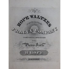 HOPF B. The Hope Waltzes Piano ca1850