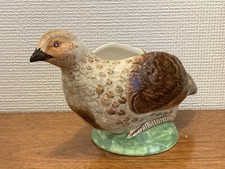 SAUCIERE FAIENCE GIEN MODELE RAMBOUILLET, PERDRIX, OISEAUX, CHASSE