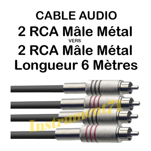 Câble rca mâle - rca,