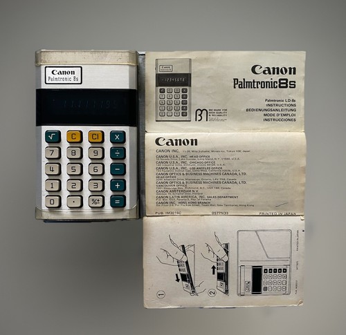 Canon palmtronic 8s - canon, ld-8s