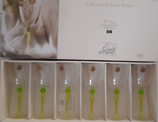 Cristal D'Arques  6 verres a eau modèle Eden nature neuf