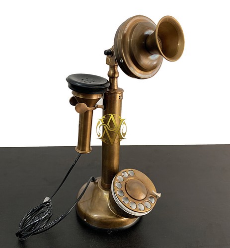 Téléphone rotatif vintage - téléphone, en
