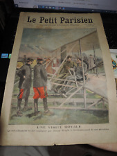 Petit Parisien 1909 Wilbur Wright Aviation Airplane Pilot Avion Pilote Usa