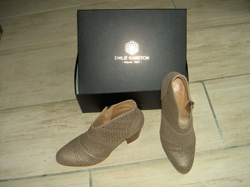 Bottines cuir femme - cuir, neuves