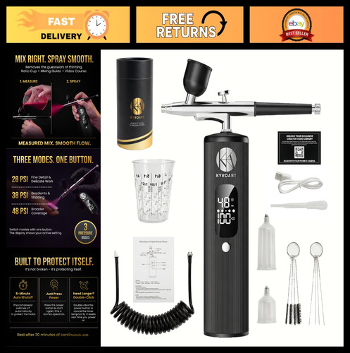 Cordless nail airbrush kit - airbrush,
